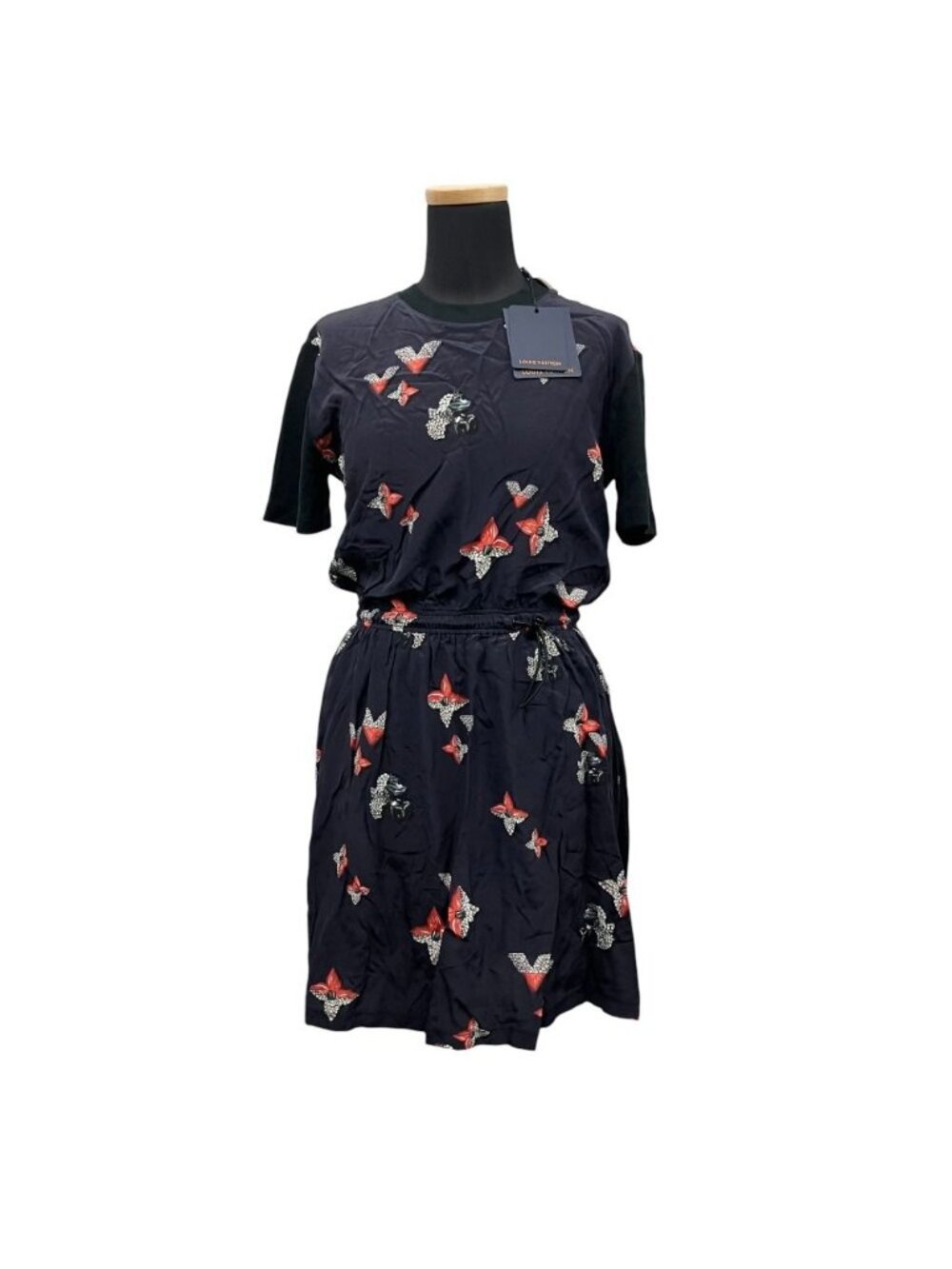 Louis Vuitton Bijou Monogram Print Mini Dress Short Sleeve Logo All Over XS
